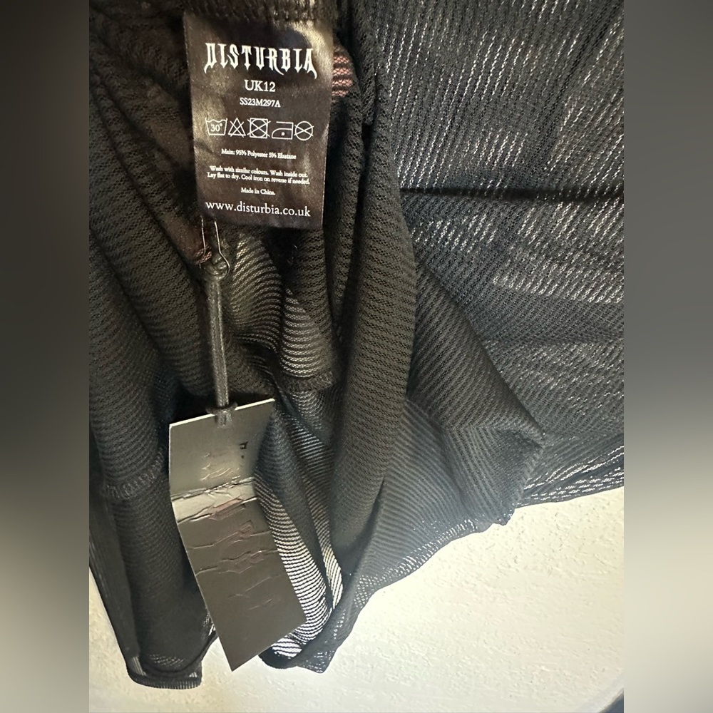 Disturbia Black Mesh Bodysuit NWT - Picture 4 of 9